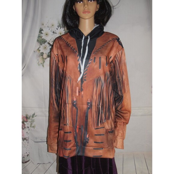 3D Other - Western Cowgirl Cowboy Style Unisex 3D Hoodie All Over Print Size XXL NEW